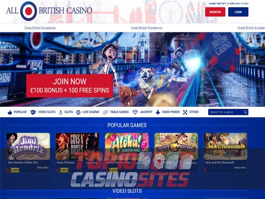 All British Casino Screenshot 1
