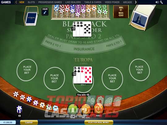 Europa Casino Screenshot 2