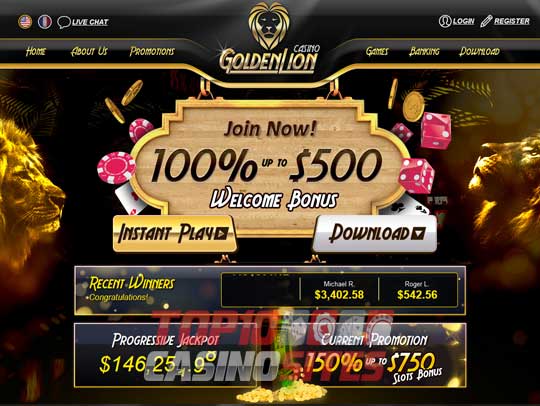 Golden Lion Casino Screenshot 1