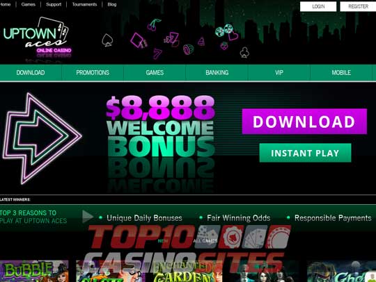 Uptown Aces Casino Screenshot 1