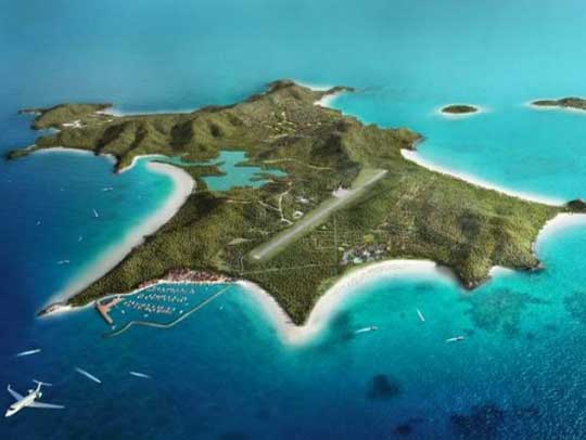 Artist Impression of the Great Keppel Island resort redevelopment